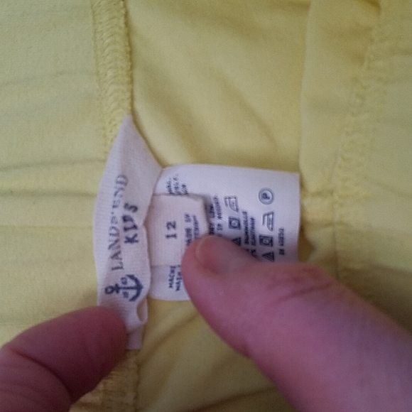 Lands' End Kids Girls Capri Leggings - Picture 2 of 2